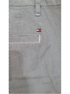 Tommy Hilfiger Pants Blue White Striped Preppy Straight Leg Women's 14
